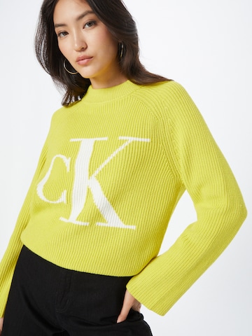 Calvin Klein Jeans Sweter w kolorze żółty