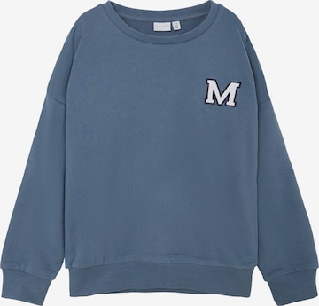 NAME IT Sweatshirt 'Kollege' i blå: framsida