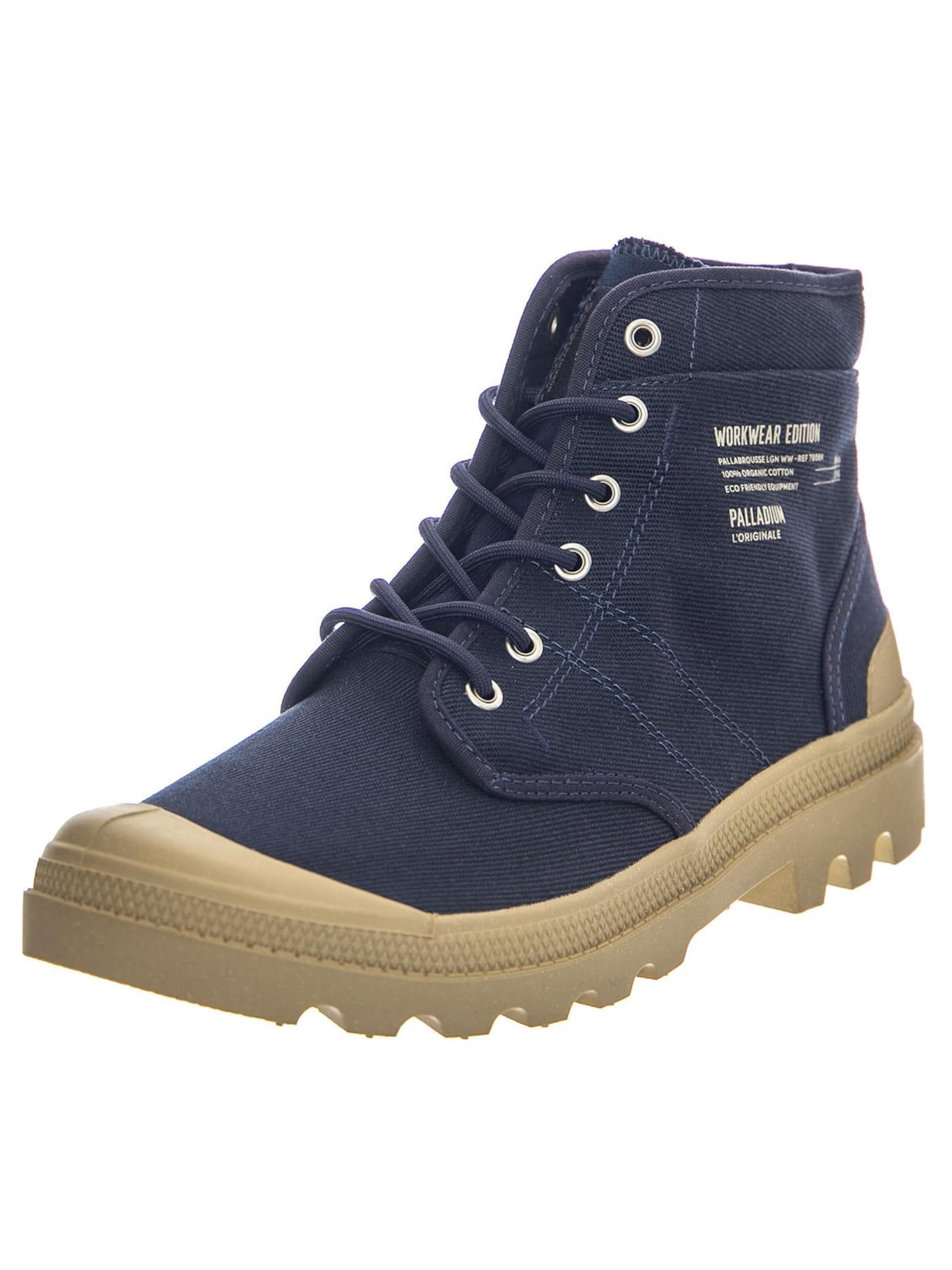 Palladium Kozaki 'Pallabrousse WW Mood Indigo Shoes' w kolorze niebieski: przód