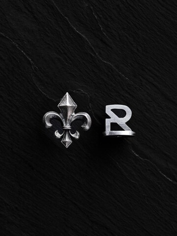 REYTEL - Pendientes 'FLEUR DE LIS' en plata