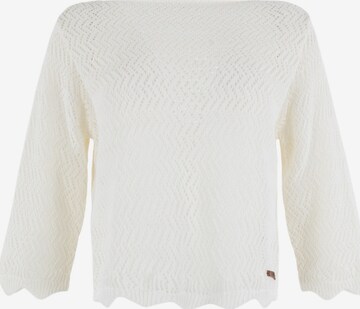 MSCW Pullover 'Lippa' in Weiß: Vorderseite