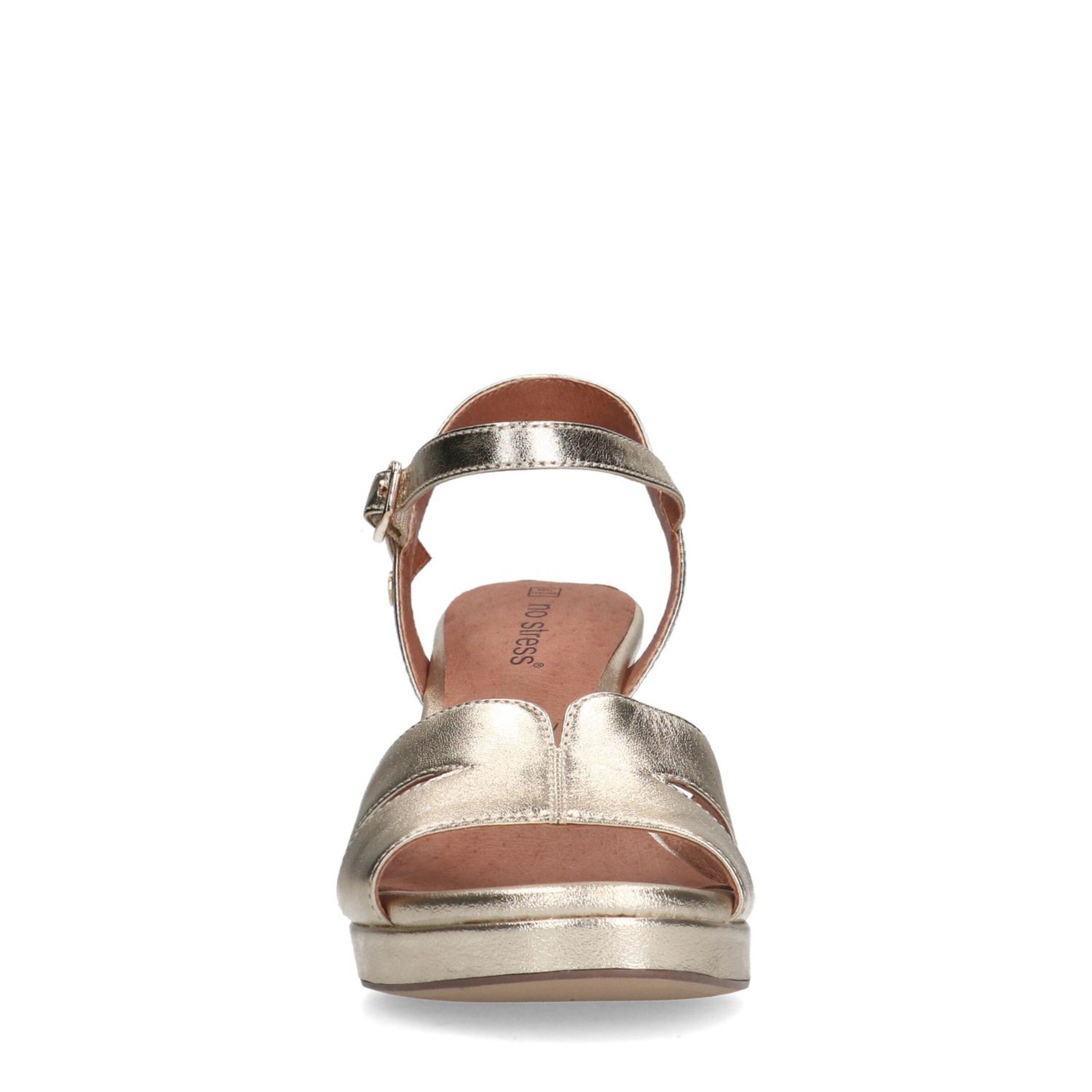 Sandales à lanières no stress en or