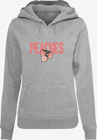 Mister Tee Sweatshirt 'Peaches' in Grey: front
