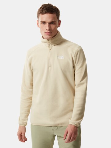 THE NORTH FACE Sports sweater 'Glacier' in Beige: front