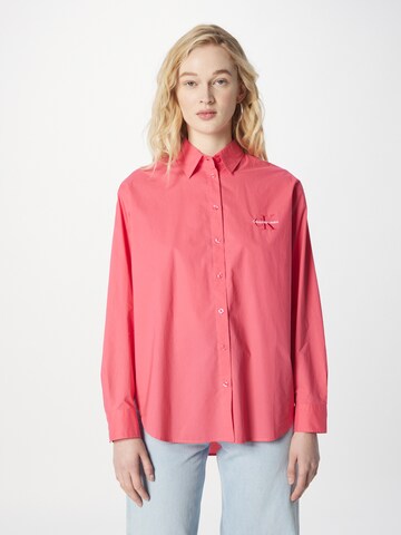 Calvin Klein Jeans Bluse in Pink: predná strana