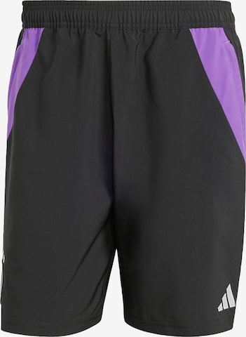 ADIDAS PERFORMANCE Regular Workout Pants 'DFB Tiro 24 Downtime' in Black: front