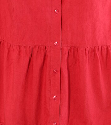 Aniston Shirt Dress in Red