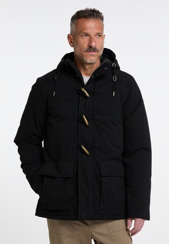 DreiMaster Vintage - Casaco de inverno 'Imane' em preto: frente