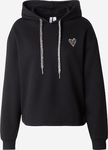 Felpa 'PCCHILLI' di PIECES in nero: frontale