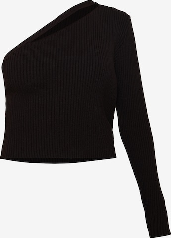 Chi Chi London Sweater in Black: front