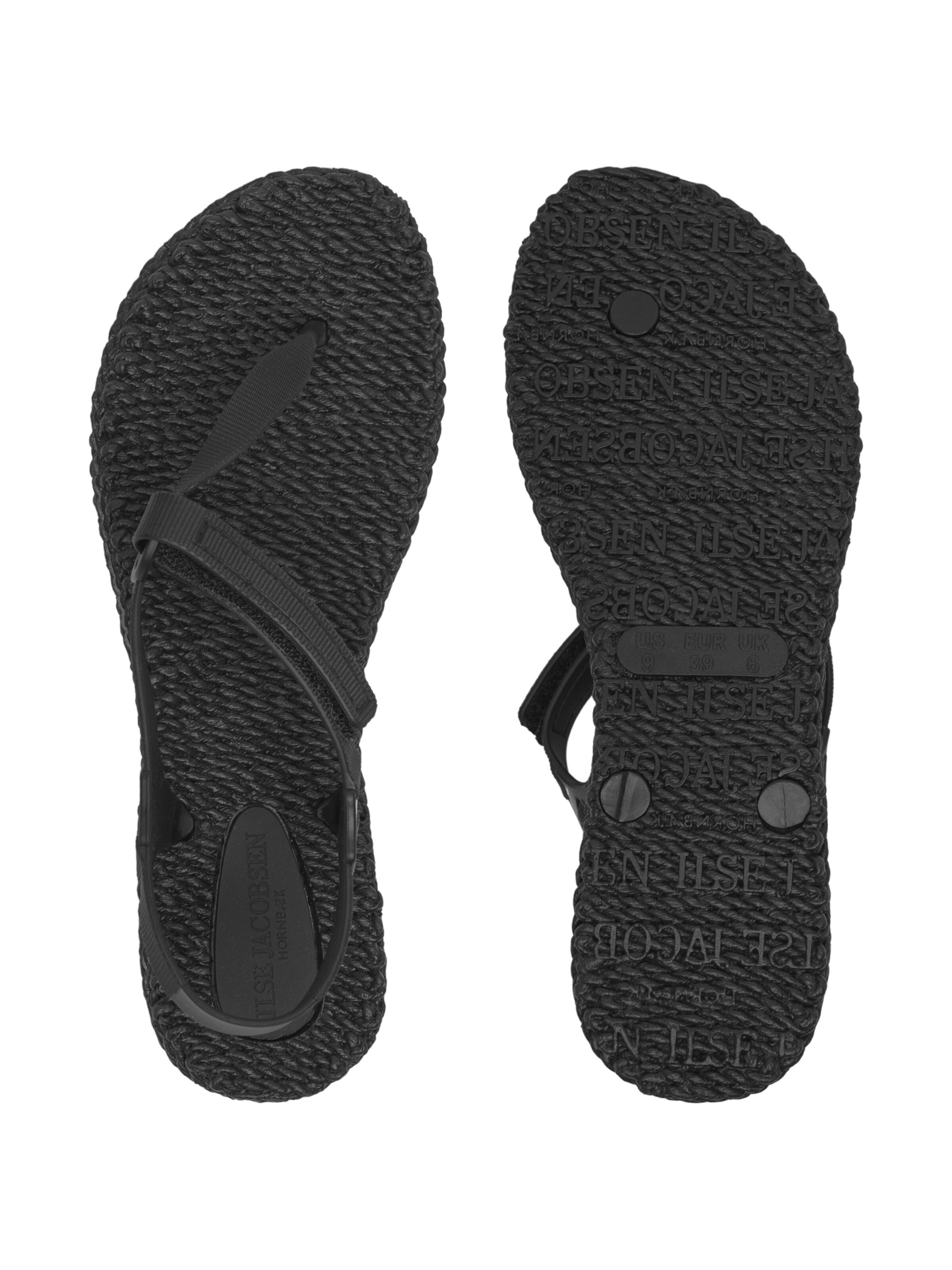 ILSE JACOBSEN T-Bar Sandals 'CHEERFUL14' in Black