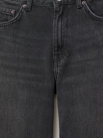 Wide leg Jeans de la Pull&Bear pe negru
