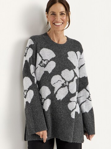 Pull-over Cellbes of Sweden en gris : devant