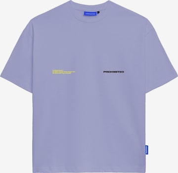 Prohibited Shirt in Purple: front