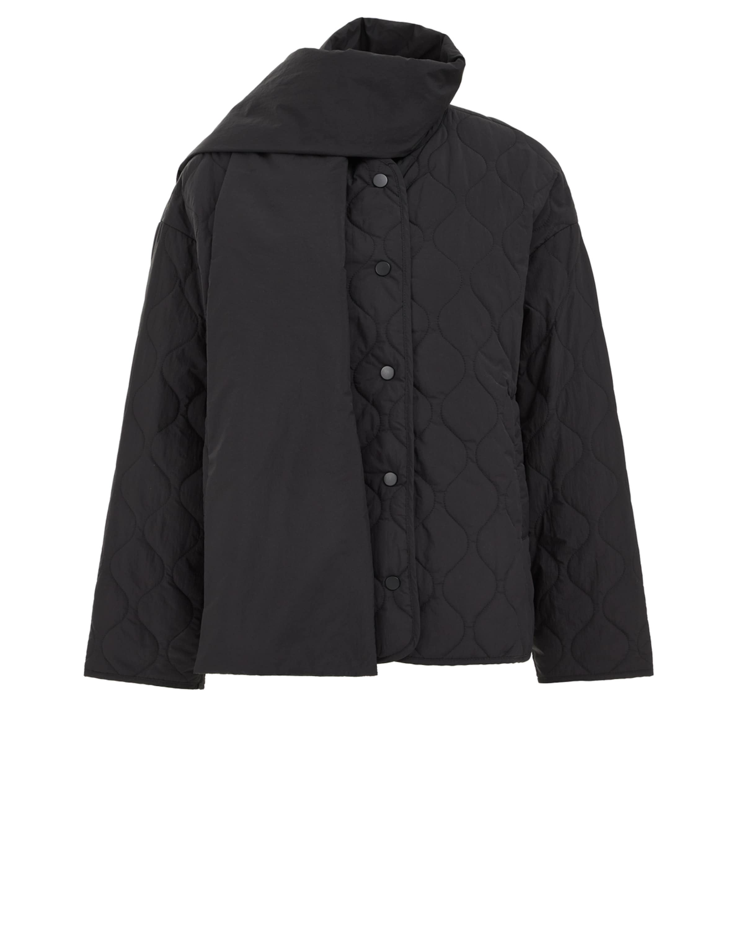 Veste mi-saison WE Fashion en noir : devant