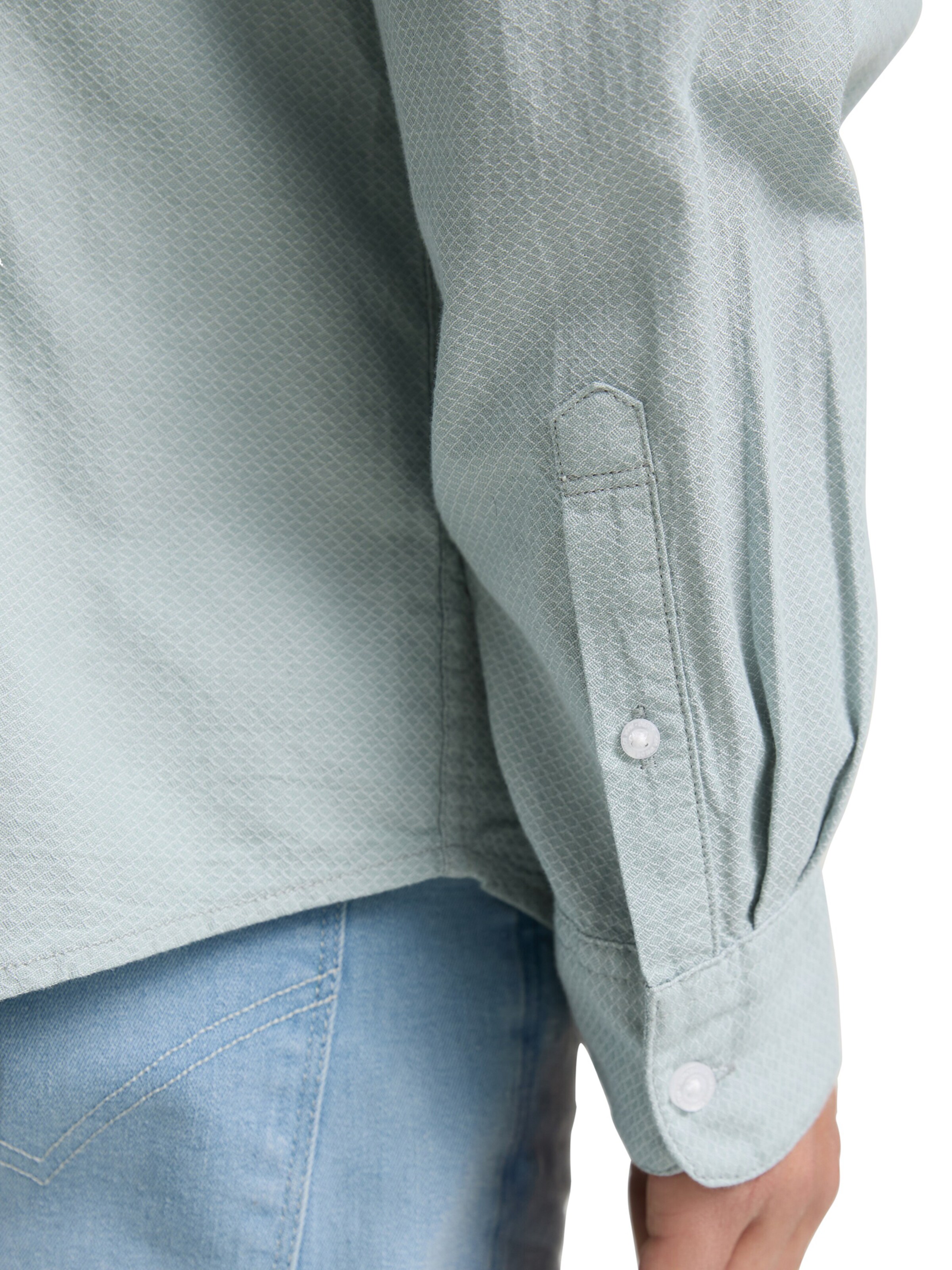 zils TOM TAILOR DENIM Standarta piegriezums Krekls