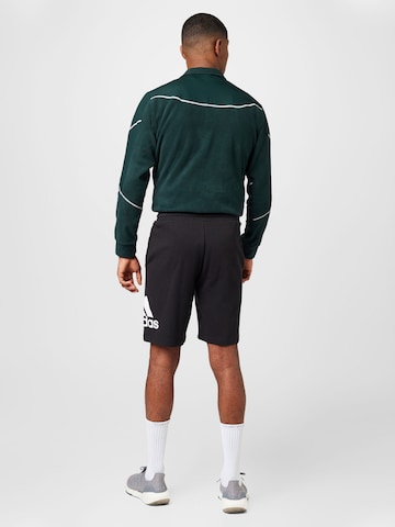 melns ADIDAS SPORTSWEAR Standarta Sporta bikses 'Essentials'