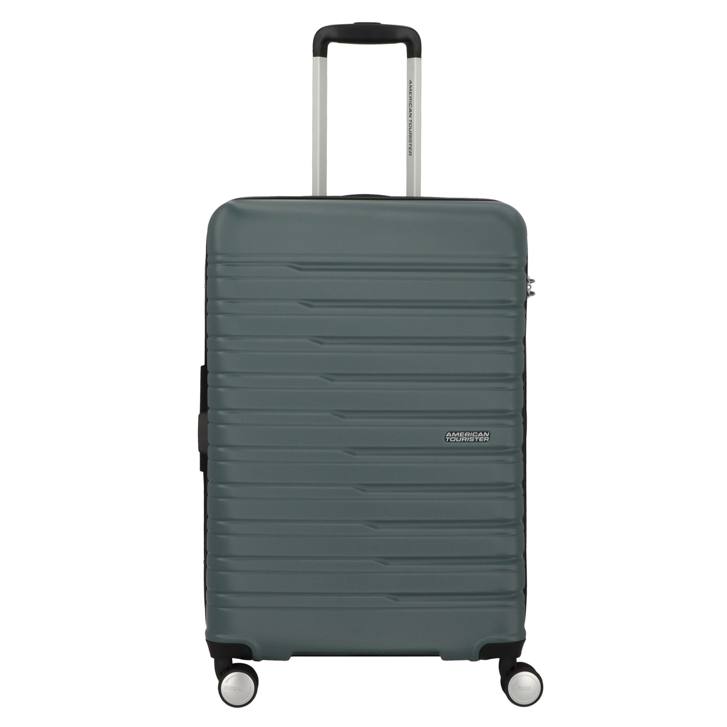 American Tourister Trolley 'Flashline' in Groen: voorkant
