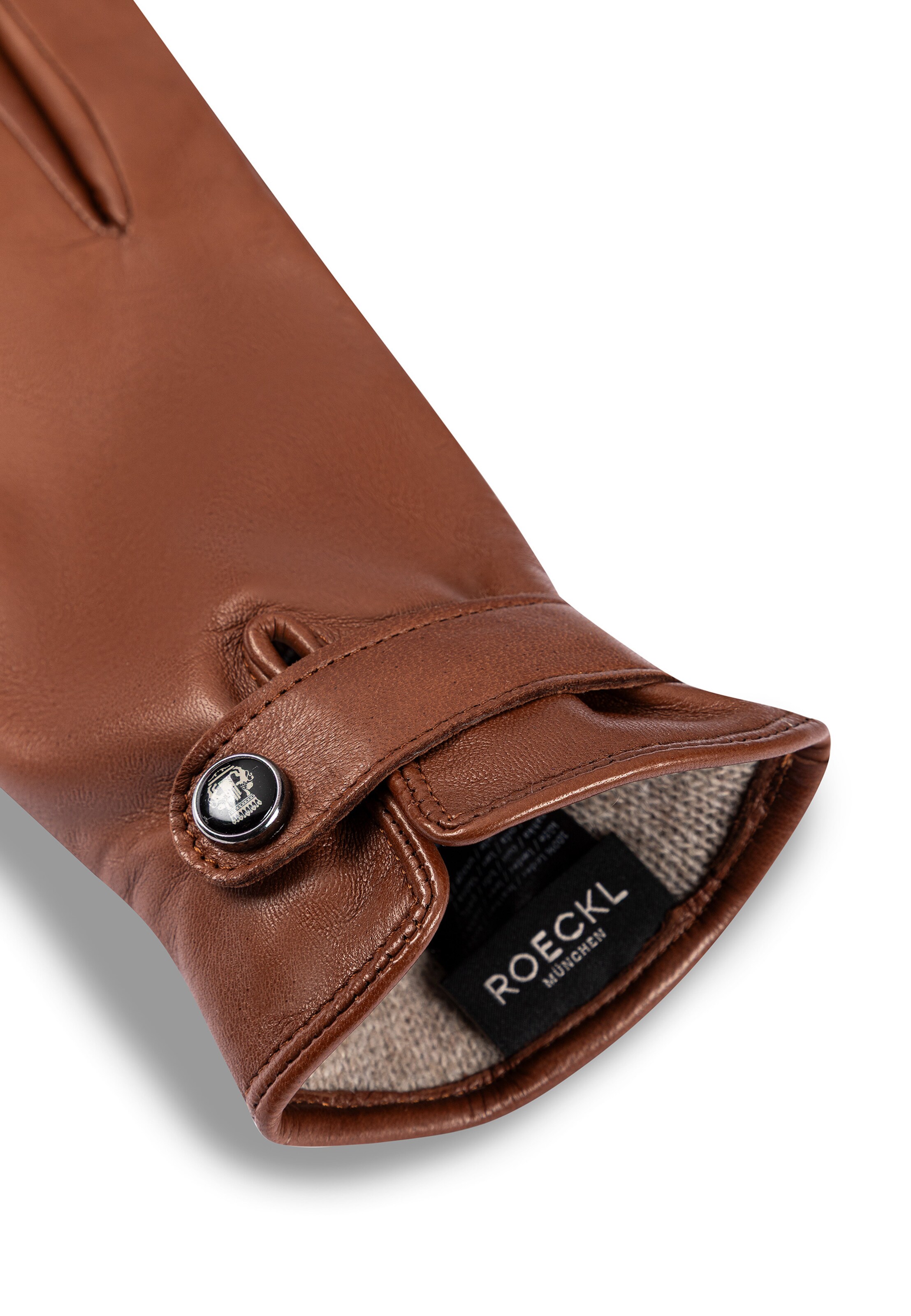 Roeckl Full finger gloves 'DRESDEN TOUCH' in Brown