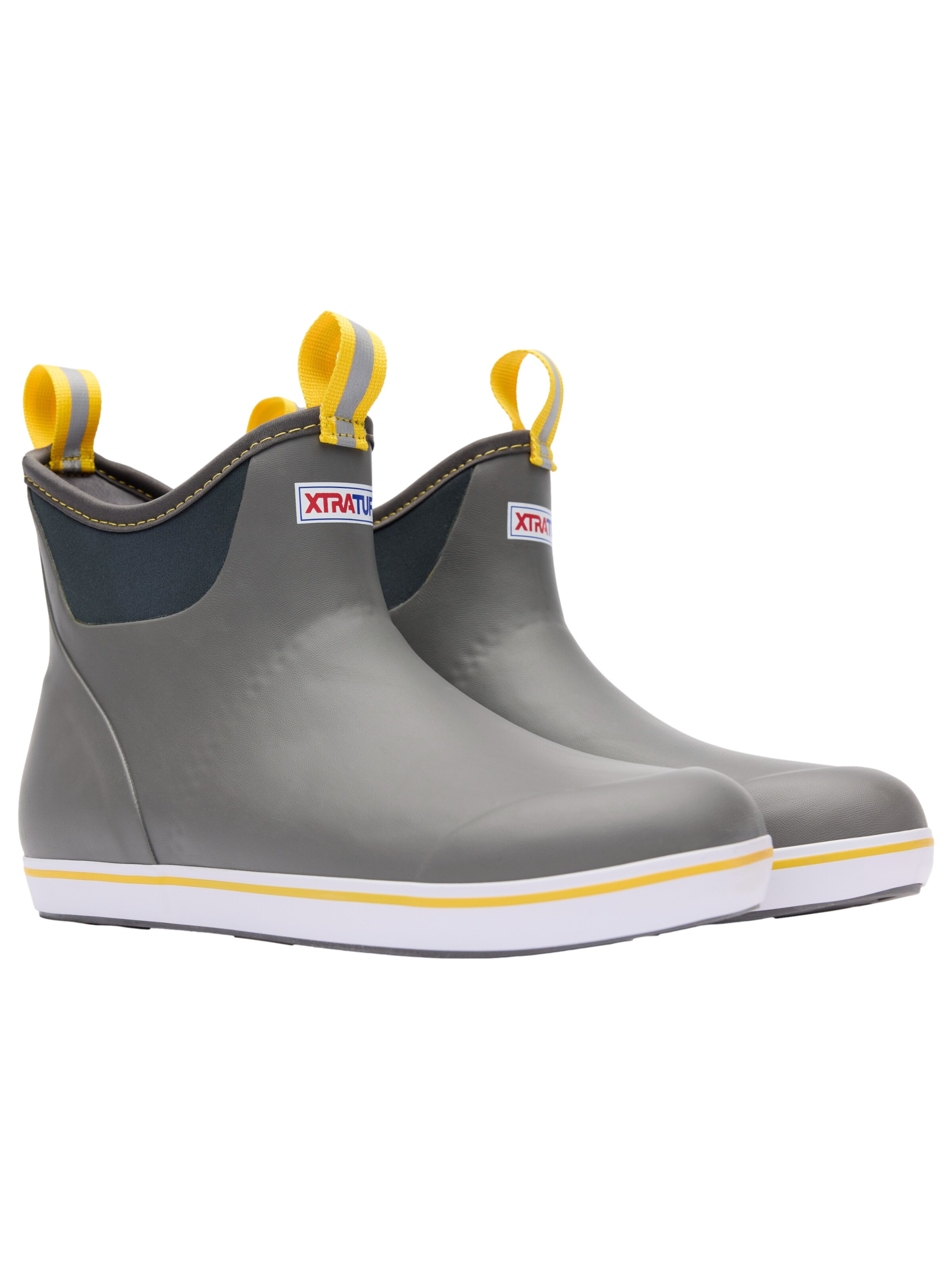 XtraTuf Rubber Boots 'Ankle Deck Boot' in Grey