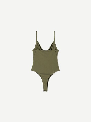 Shirtbody Bershka en vert