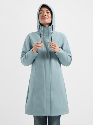 Travelin Between-season jacket 'Erika' in Blue: front