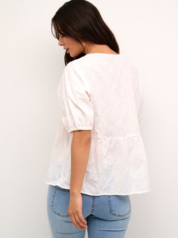 CULTURE - Blusa 'Eve' en blanco