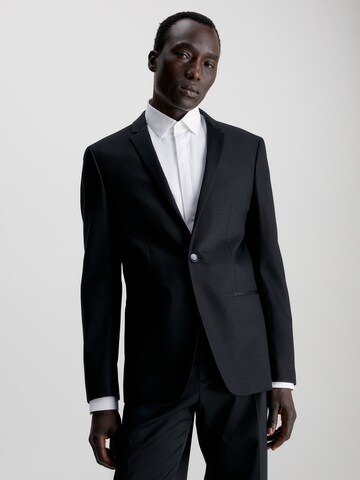 Calvin Klein Regular fit Suit Jacket in Black: front