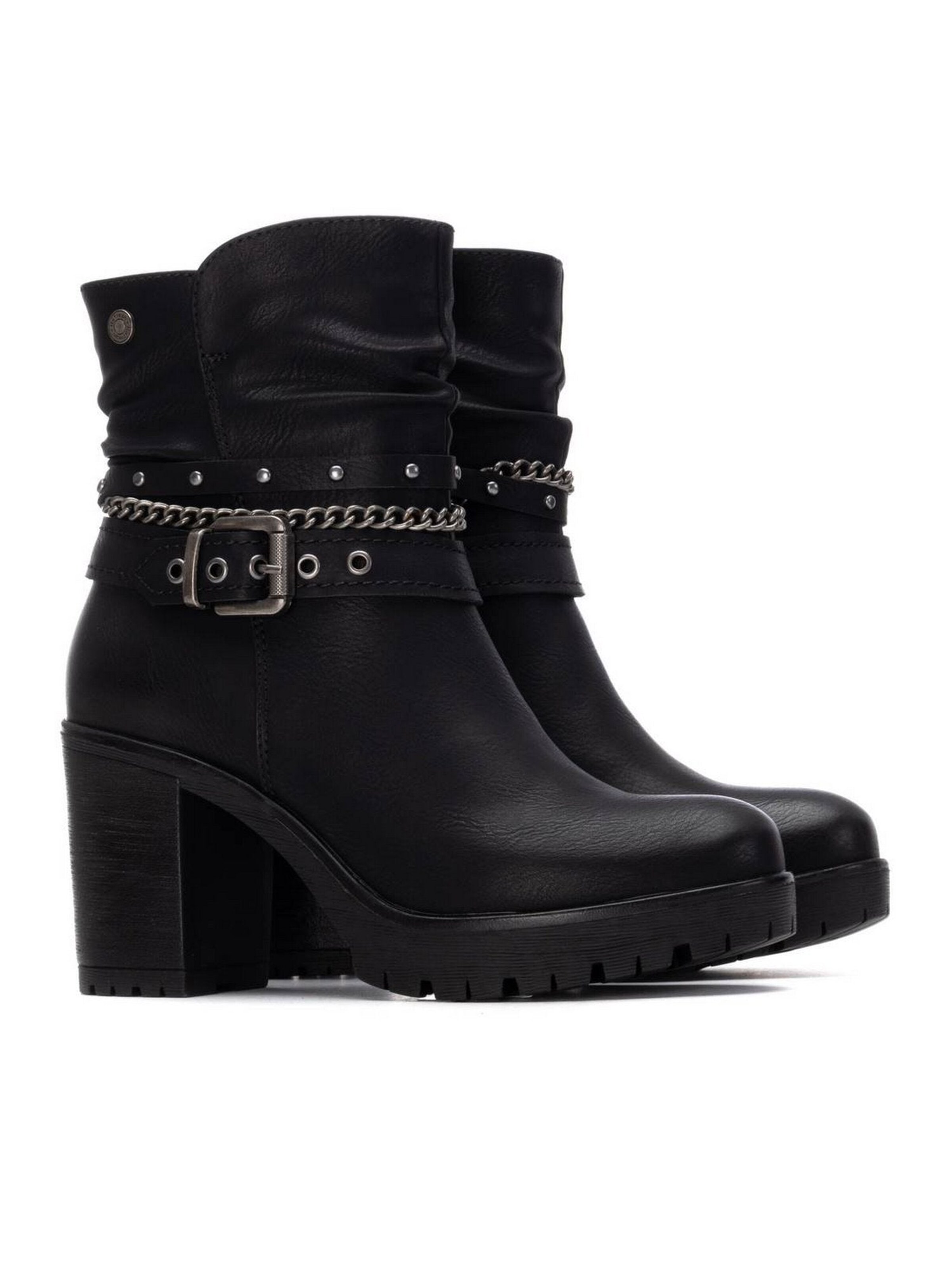 Stivale stringato 'Tronchetto Tacco- 172917' di Refresh in nero