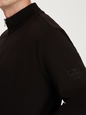 CROSS JEANS Sweatjacke in Schwarz