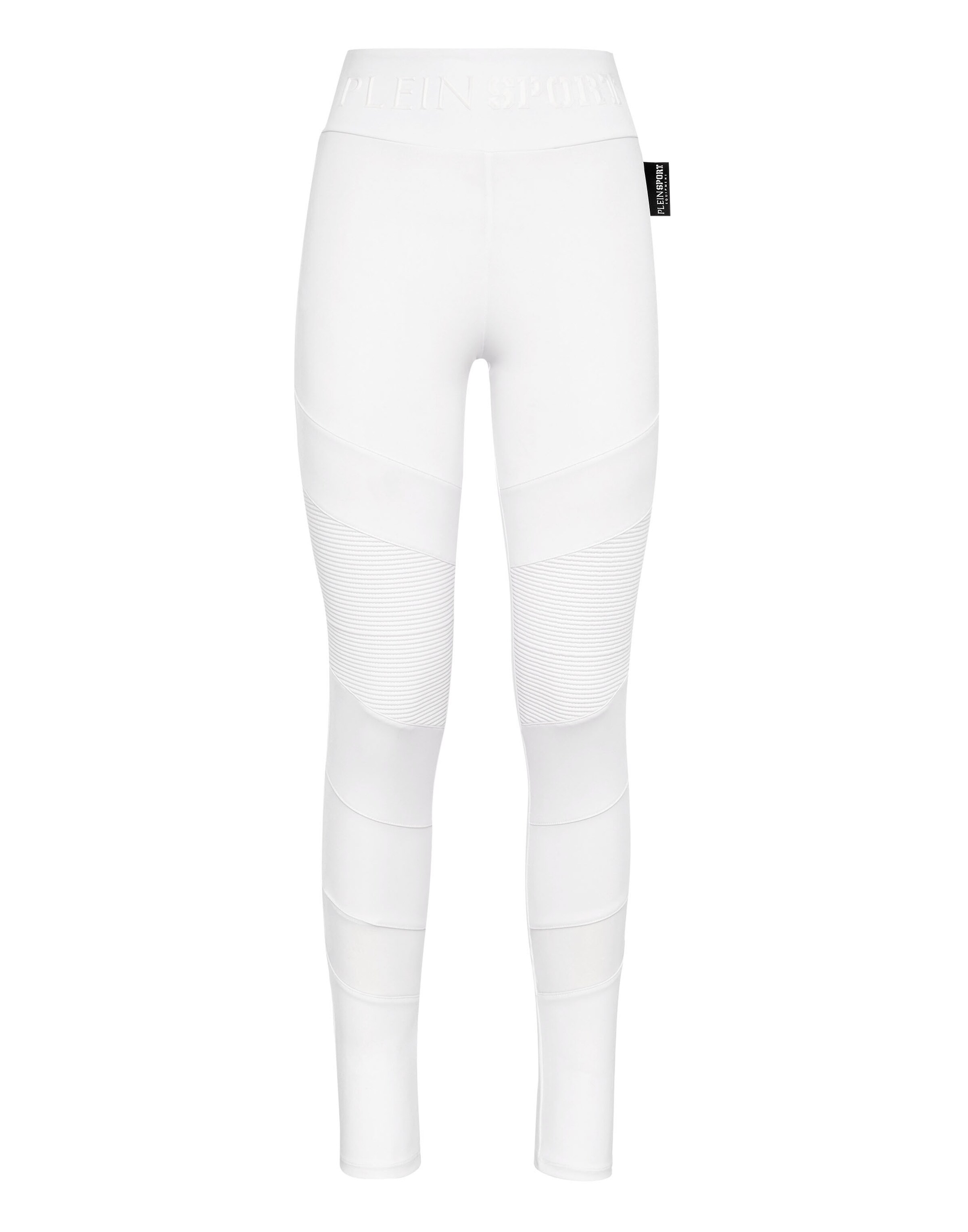 Plein Sport - Skinny Leggings em branco: frente