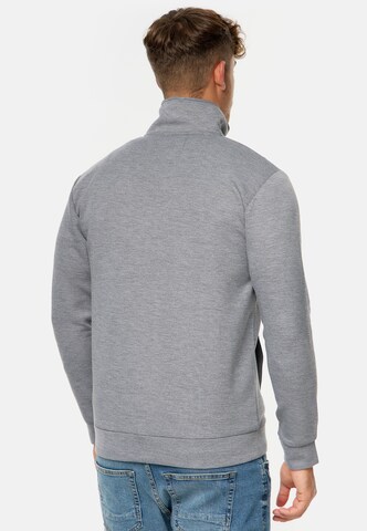 INDICODE JEANS Sweatvest 'Sharpis' in Grijs