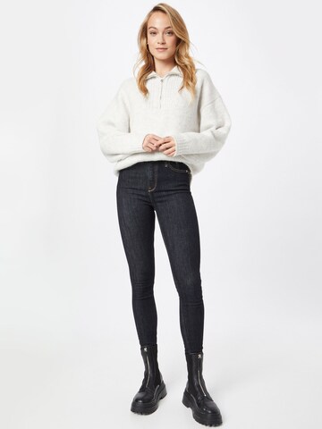 River Island Skinny Jeansy w kolorze niebieski