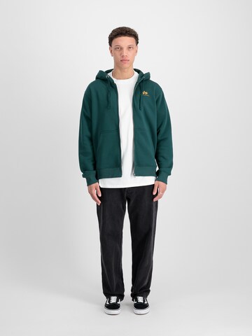 ALPHA INDUSTRIES Кофта на молнии в Зеленый