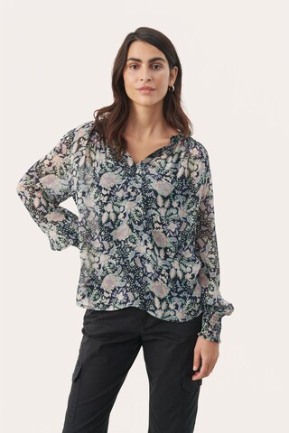 Part Two Blouse 'Ketta' in Blauw: voorkant