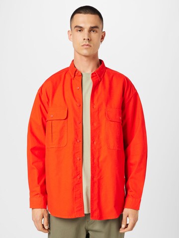 Levi's Skateboarding Comfort fit Overhemd 'Skate L/S Woven' in Rood: voorkant