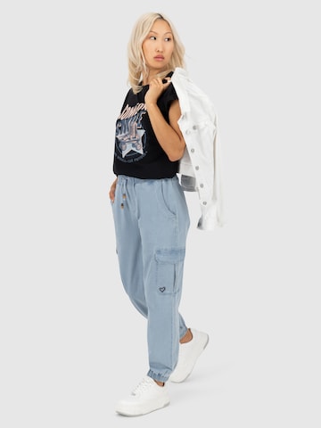 Alife and Kickin Tapered Cargo trousers 'Angelique' in Blue