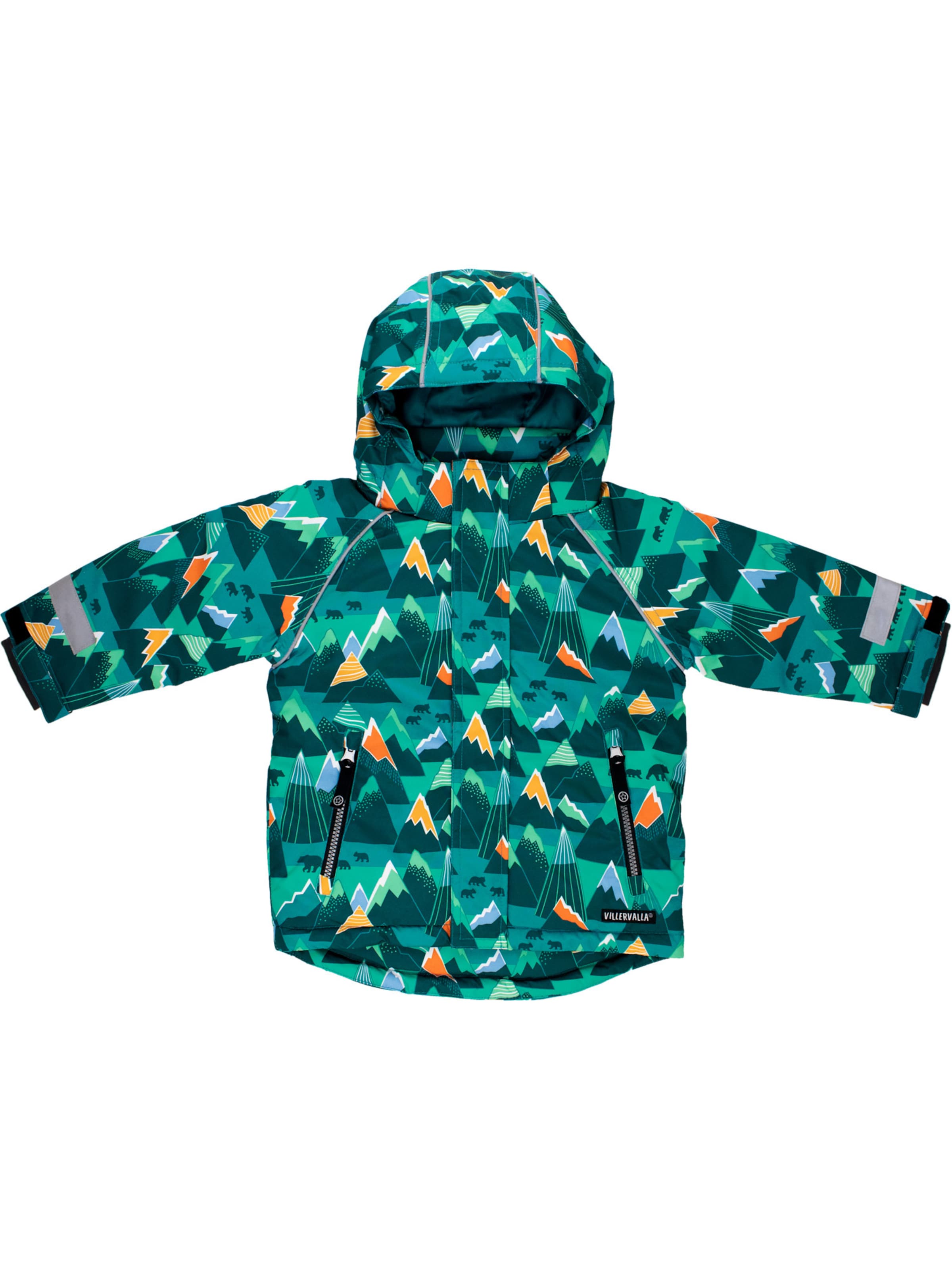 Villervalla Winter Jacket ' Mountain ' in Green: front