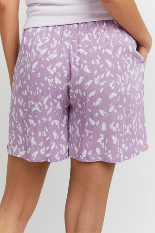 ICHI Loosefit Broek in Lila