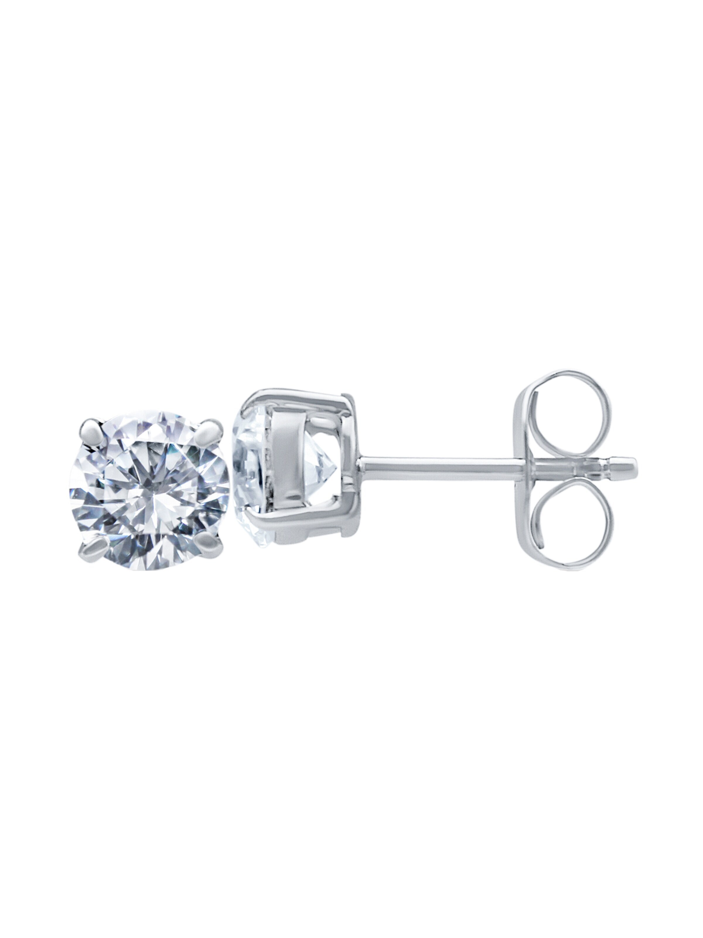 Eye Candy Earrings 'ECJ-ER0146' in Silver: front