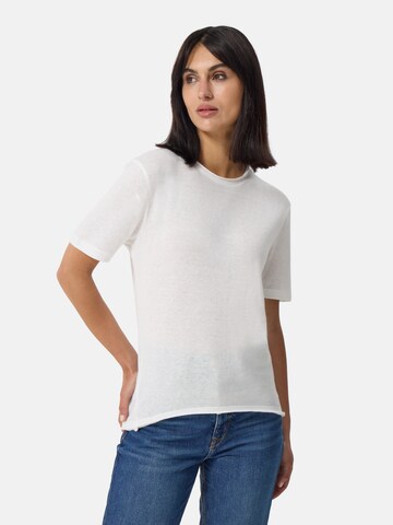 T-shirt CASH-MERE.CH en blanc : devant
