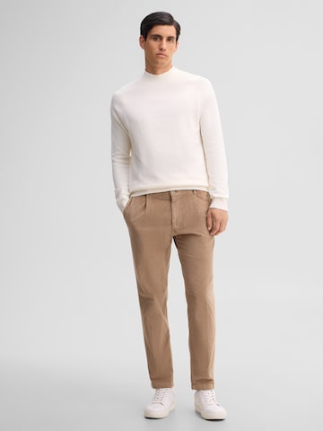 STRELLSON Loosefit Bandplooibroek in Beige