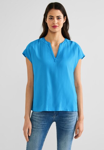 STREET ONE Blouse in Blauw: voorkant