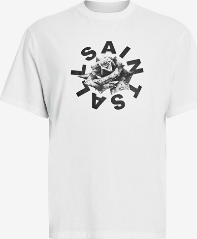AllSaints Camisa 'DAIZED' em cinzento / preto / branco, Vista do produto