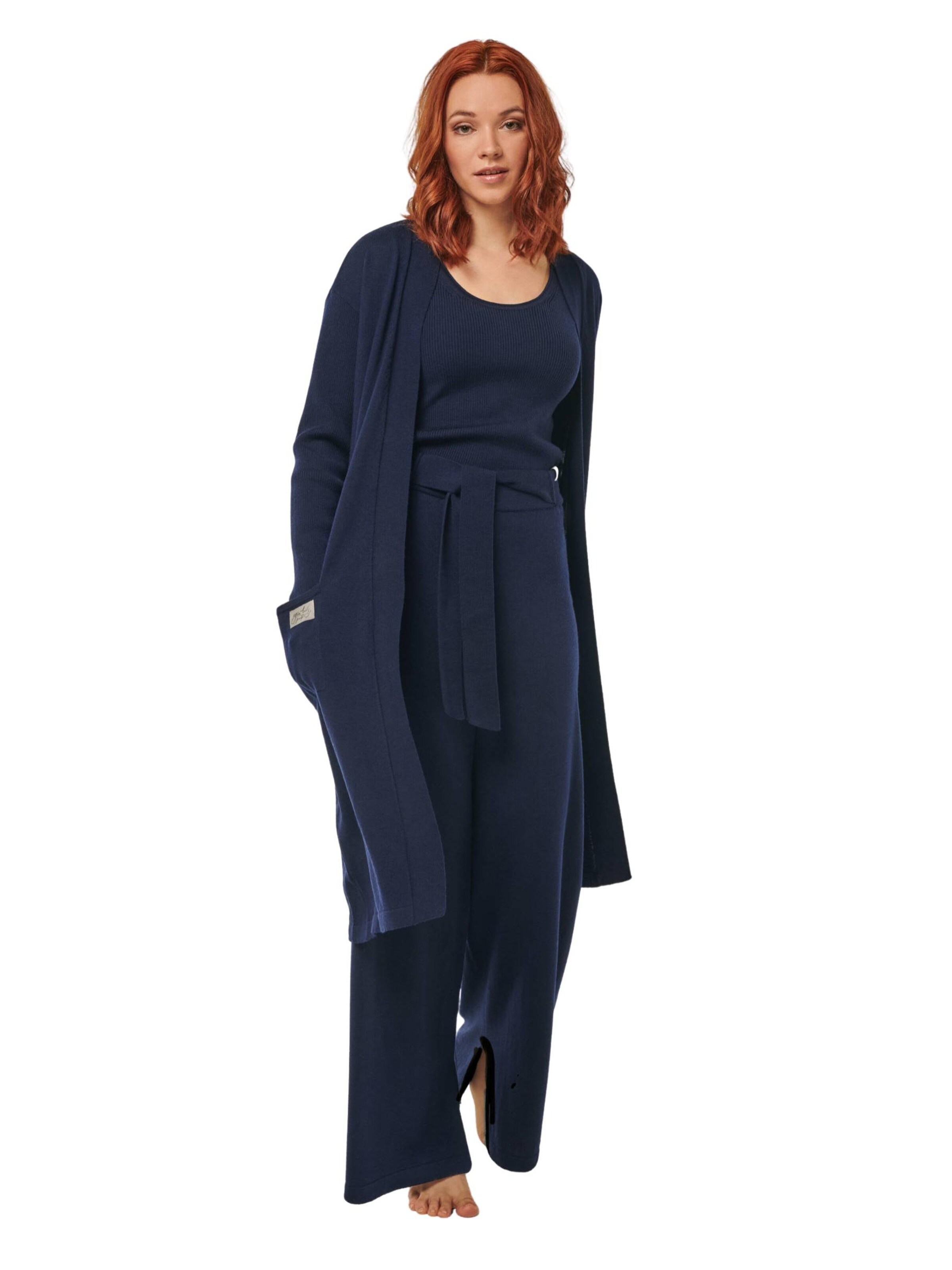Abito da casa 'LOUNGEWEAR SET  - Cardigan Blossom & Top Blossom & Pants Bailey' di YOU LOOK PERFECT in blu: frontale