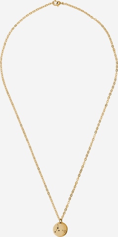 Gemshine Kette 'Horoskop Sternzeichen Pisces Fische' in Gold: Vorderseite