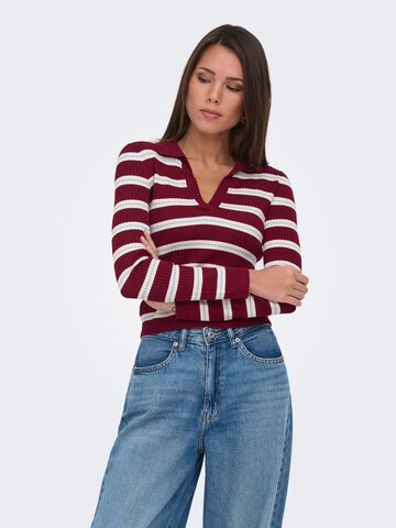 Pull-over 'ONLKaya' ONLY en rouge
