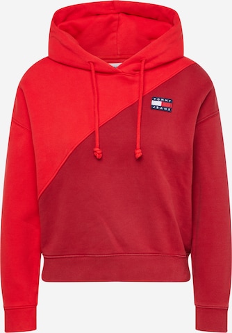 Tommy Jeans Sweatshirt in Rot: predná strana