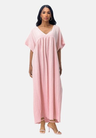 Elara Jurk in Roze: voorkant