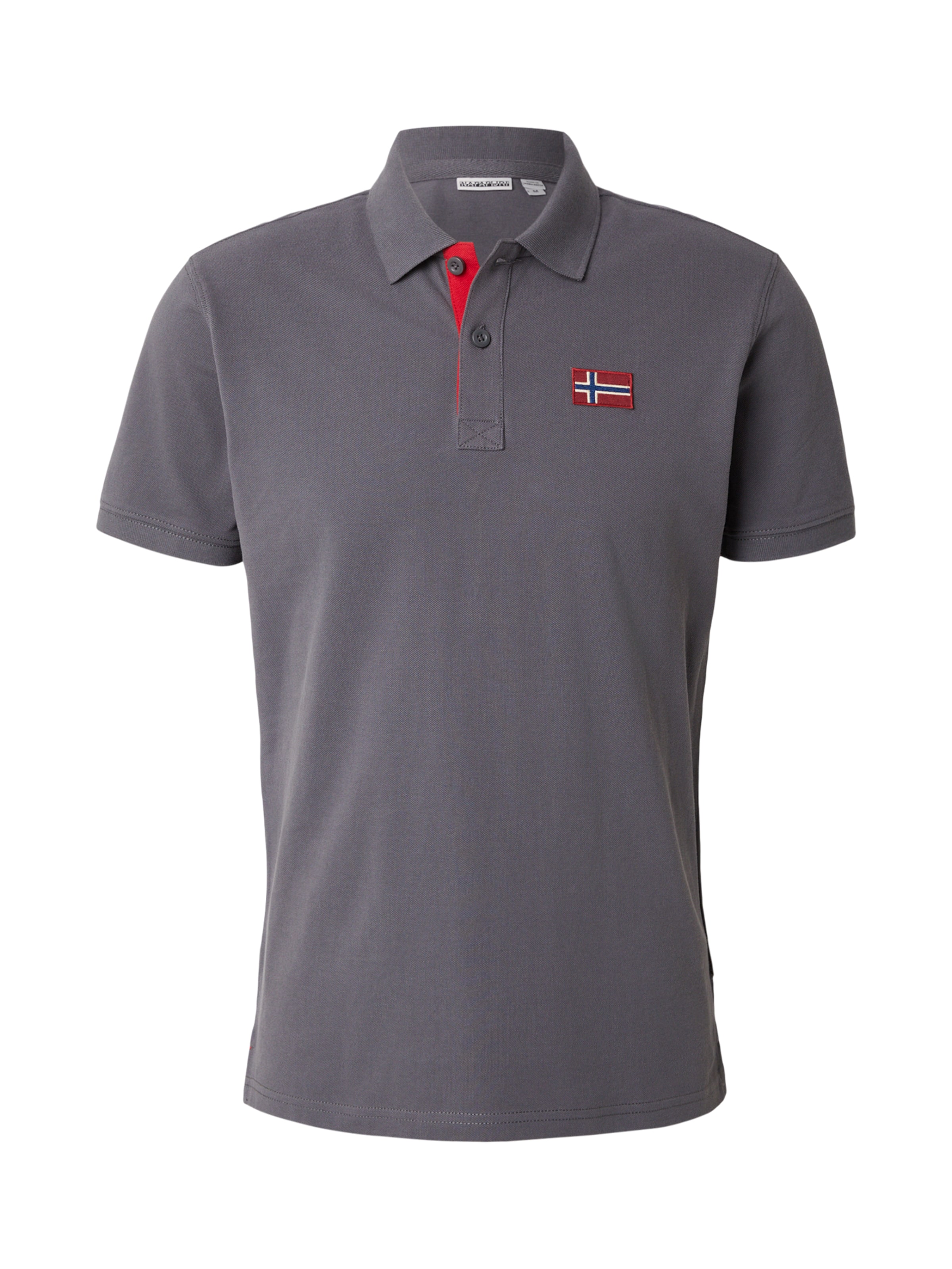 NAPAPIJRI Poloshirt 'EMIRA' in Grau: Vorderseite